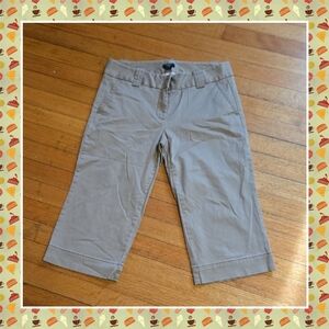 J. Crew Tan Capris Size 6